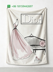 Dior Throw Blankets